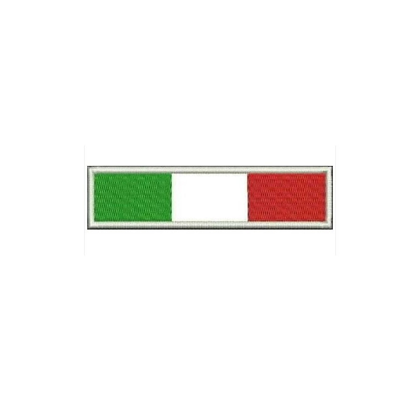 TOPPA ITALIA RICAMATA CM. 2,5 X 5 NO VELCRO 