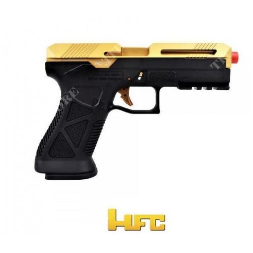 PISTOLA A GAS AG-17 HFC FULL METAL GOLD SOFT AIR