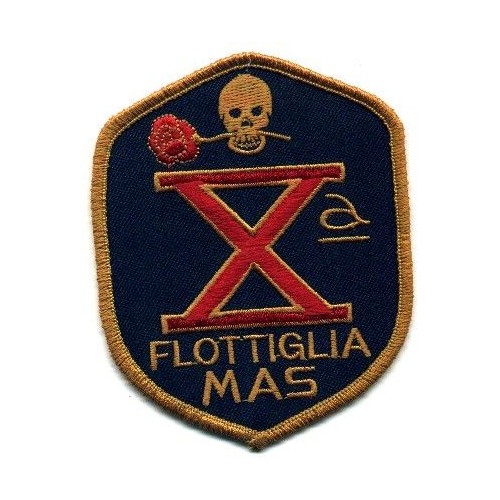 TOPPA X° FLOTTIGLIA MAS CM. 8 X 10 RICAMATA